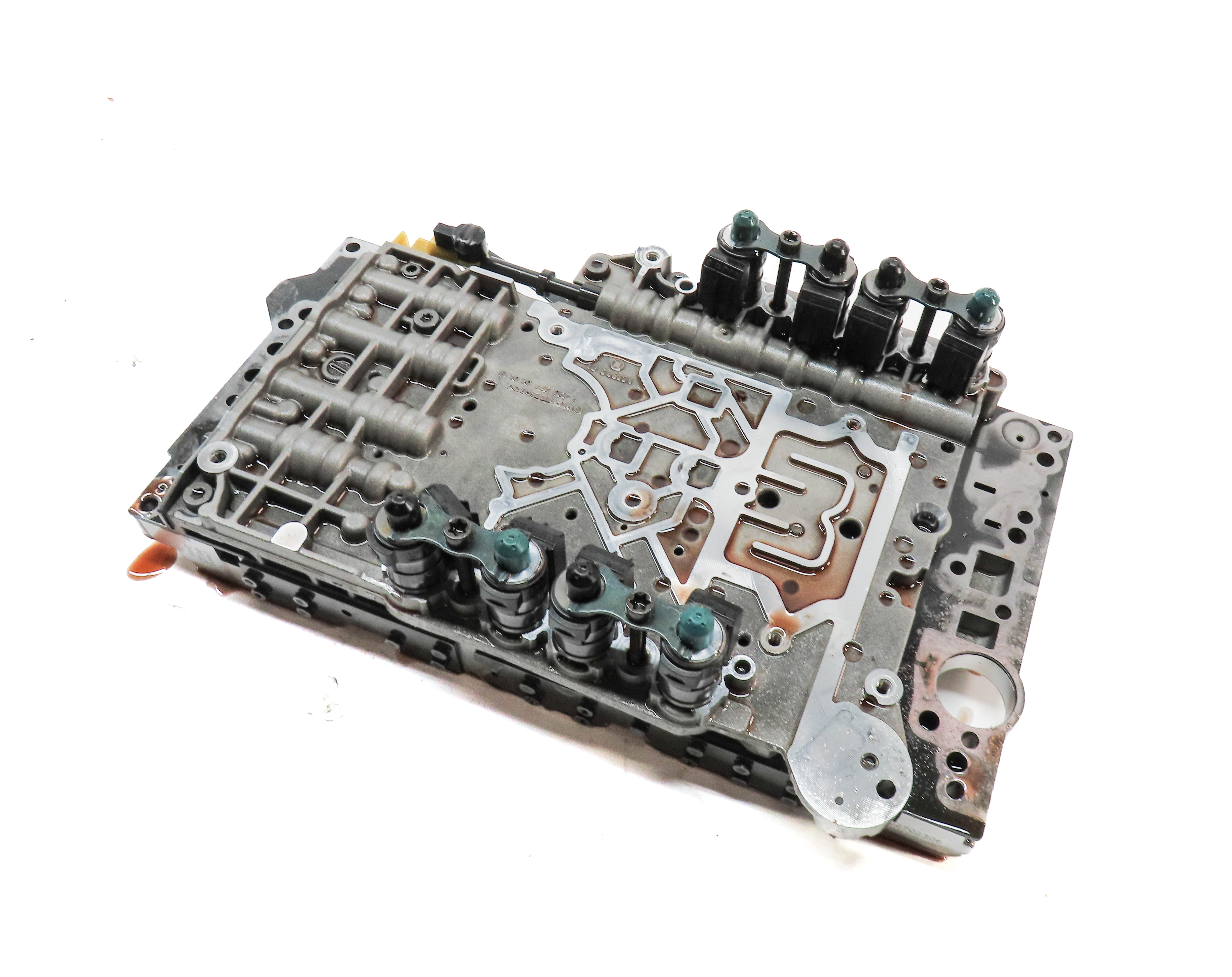 2010-2012 MERCEDES S400 (W221) HYBRID 722.9 A/T TRANSMISSION VALVE BODY BLOCK — exact item pictured